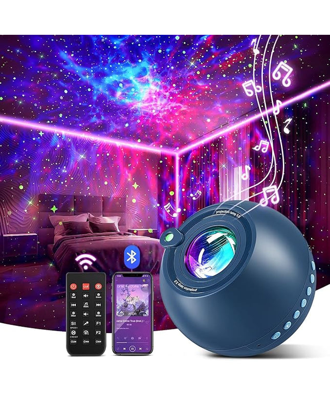 Star Projector Galaxy Projector for Bedroom, 15 White Noises+15 Colors Galaxy Night Light Projector for Kids Room,Bluetooth White Noise Machine for Sleeping Star Lights,Shower Lamp Gifts for Teen Boys
