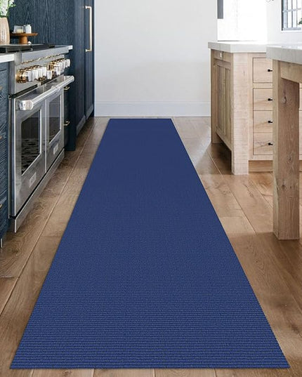 KOZYFLY Washable Runner Rug 2x12 ft Hallway Kitchen Runner Rugs with Rubber Backing Entryway Runner Indoor, Extra Long Carpet Runners for Hall Kitchen Entryway, Royal Blue