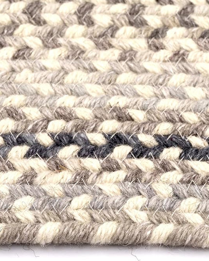 Capel American Heritage Pewter 2' 0" X 9' 0" Runner Oval Braided Rug