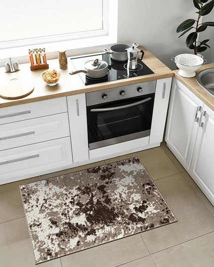 Keen Home Design Area Rugs - 2x3 Non-Shedding, Abstract Rugs for Kitchen, Living Room, Bedroom, Dining Room, Entryway - Size: 2' x 3', Multi