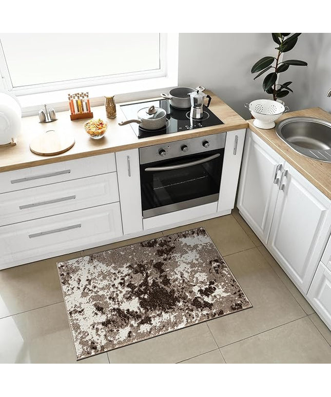 Keen Home Design Area Rugs - 2x3 Non-Shedding, Abstract Rugs for Kitchen, Living Room, Bedroom, Dining Room, Entryway - Size: 2' x 3', Multi