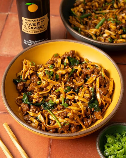 Momofuku Korean Barbecue Sauce Duo, Sweet & Spicy Gochujang and Sweet & Savory Galbi for BBQ, Marinade, Drizzle Toppings, Dipping Sauce and Elevated Meals