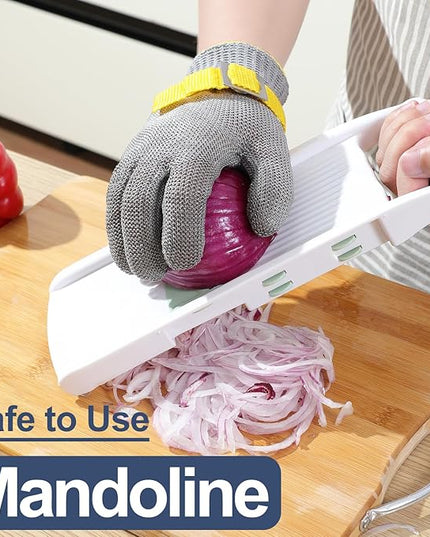 Dowellife Comfortable ANSI A9 Cut Resistant Glove Food Grade, Mesh Metal Kithcen Glove for Chef Oyster Shucking Mandoline Knife Butcher Meat Cutting