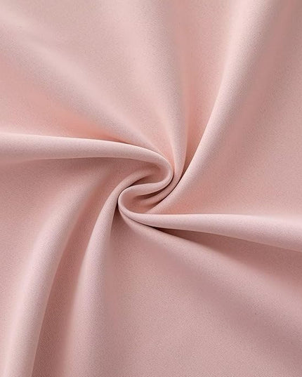 Gossamer Pink Curtains 108 Inch Length 2 Panels Set, Light Filtering Curtains for Living Room 108 Inch Long, Grommet Energy Saving Semi Sheer Drapes for Bedroom Window(W52 x L108)