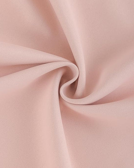 DONREN Baby Pink Pinch Pleated Blackout Curtains with Hooks - 78 inch Length Room Darkening Thermal Insulated Window Curtain Drapes for Living Room Bedroom Set of 2 Panels 40" Wx78 L
