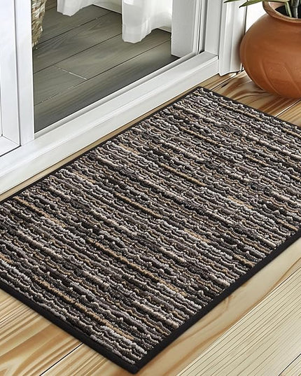 hicorfe Indoor Doormat,Front Back Door Mat Rubber Backing Non Slip Door Mats 20"x31.5" Absorbent Resist Dirt Entrance Doormat Inside Floor Mats for Entryway Washable Low-Profile