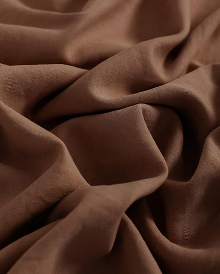 NTBAY Toddler Bedding Set - 4 Piece Soft and Breathable Crib Bedding Set for Boys and Girls, Includes Quilted Comforter, Fitted Sheet, Flat Top Sheet and Envelope Pillowcase, Brown