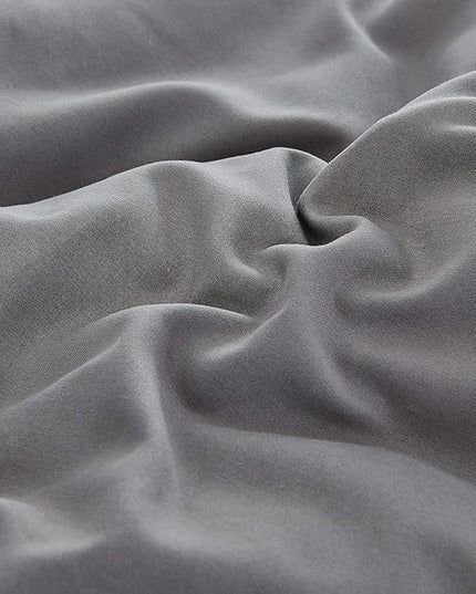 Houseri Dark Grey California King Comforter Set 3 Pieces Solid Gray Bedding Sets Cal King Men Women Comfy Fluffy Plain Grey Comforters Soft Lightweight Deep Gray All Grey Bed Quilts Blankets Cal King