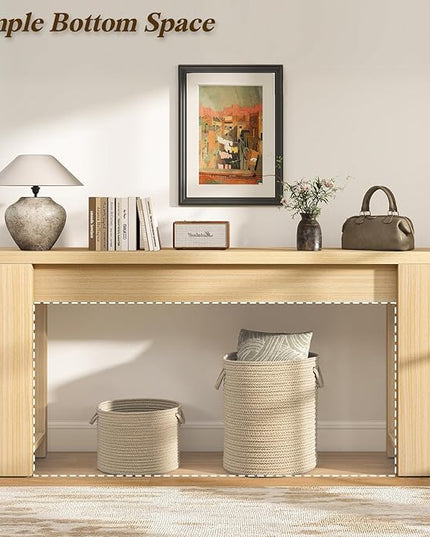 71" Extra Long Console Table Entry, Entrance, Behind Couch, Hallway, Foyer, Narrow Sofa Tables for Front Door