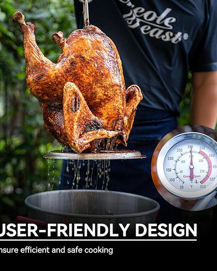 CreoleFeast TFS3010 Propane 30 Qt. Turkey and 10 Qt. Fish Fryer Boiler Steamer Set, 50,000 BTU Burner, Ideal for Outdoor Cooking
