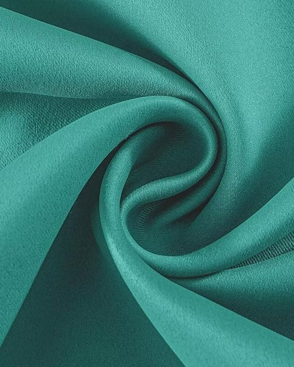 Joydeco Peacock Blue Custom Solid Single Blackout Curtain for Bedroom and Living Room, Grommet Thermal Insulated Room Darkening Curtain 1 Panel (Custom Size,Peacock Blue)