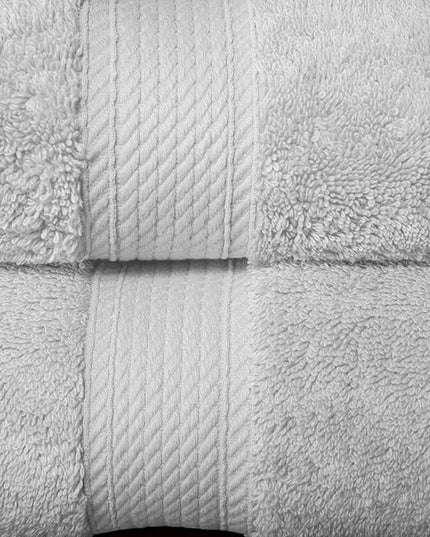 Superior Egyptian Cotton Pile 10 Piece Towel Set, Includes 2 Bath, 4 Hand, 4 Face Towels/Washcloths, Ultra Soft Luxury Towels, Thick Plush Essentials, Guest Bath, Spa, Hotel Bathroom, Silver