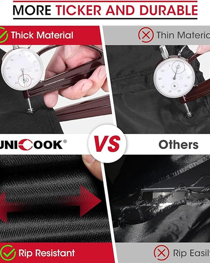 Unicook 63 Inch Grill Cover for Weber Genesis 300 Series and New 2022 Genesis 300, Outdoor BBQ Gas Grill Cover, Heavy Duty Waterproof Fade Resistant, Compared to Weber 7757