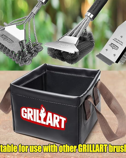 GRILLART Grill Brush Bristle Free, Soak Basin, Perfect Partner for SteamWizards Grill Brush (Only Soak Basin No Grill Brush)