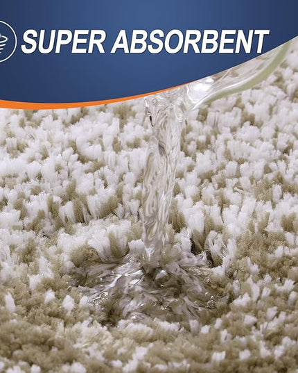 OLANLY Bathroom Rug Set 2 Piece, Soft Absorbent Microfiber Bath Mats and U-Shaped Contour Toilet Rug, Non-Slip, Machine Wash Dry, Plush Shaggy Bath Mats for Bathroom (24"x16"+24"x20", Coffe)