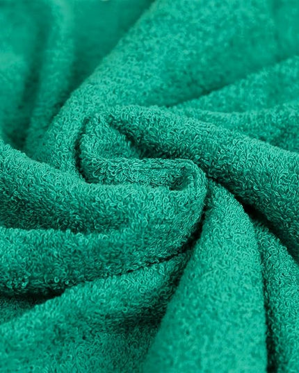 Amazon Basics 6 Piece Oversized Fade resistant Towel set, 100% Cotton towels for bathroom, soft and absorbent, 2 Bath Towels, 2 Hand Towels and 2 Washcloths bathroom towel set, Teal