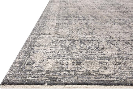 Loloi Amber Lewis Alie Collection ALE-03 Charcoal/Dove 11'-6'' x 15'-7'', .13'' Pile Height, Area Rug