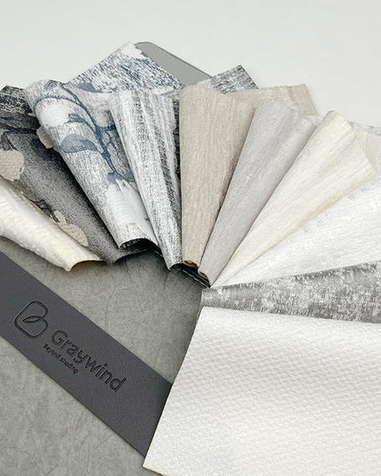 Graywind Custom Curtains Drapes for Sliding Door Room One-Way or Split Draw Curtain (Designed Series Fabric Samples)