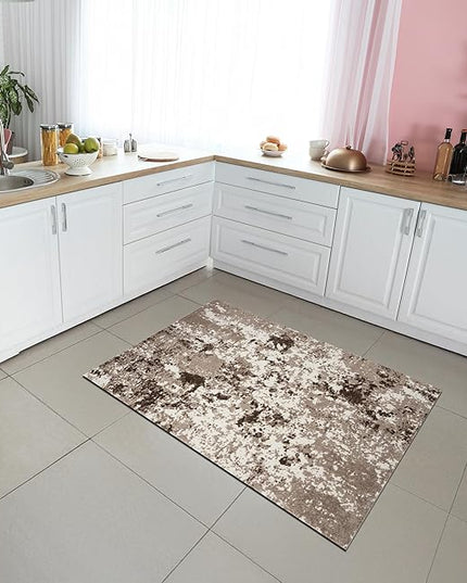 Keen Home Design Area Rugs - 3x5 Non-Shedding, Abstract Rugs for Kitchen, Living Room, Bedroom, Dining Room, Entryway - Size: 3' x 5', Multi