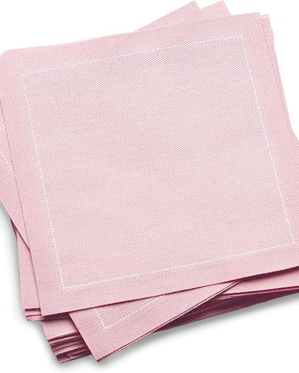 Five Star Cocktail Napkins, 50 Luxury Cotton Disposable Cocktail Party Napkins, 4.5" x 4.5" for Home Bars, Game Nights, Beverages, Birthdays, Weddings & Holidays, Citron