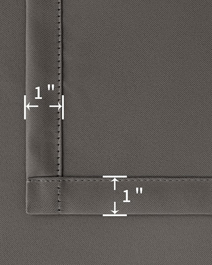 BGment Short Blackout Curtains 30 Inch Length for Small Windows - 34 x 30 inch Curtains Rod Pocket and Back Tab Thermal Insulated Room Darkening Curtains for Kitchen/Cafe Room, 2 Panels, Grey