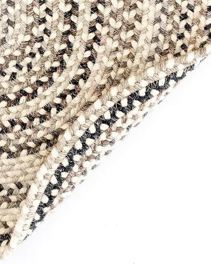Capel American Heritage Pewter 7' 0" Round Braided Rug