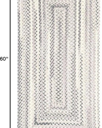 Capel American Heritage Shadow 3' 0" X 5' 0" Concentric Rectangle Braided Rug