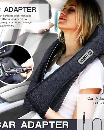 Mo Cuishle Shiatsu Back Shoulder and Neck Massager with Heat, Electric Deep Tissue 4D Kneading Massage, Best Gifts for Women Men Mom Dad, Fathers Day, Mothers Day, Christmas Gifts