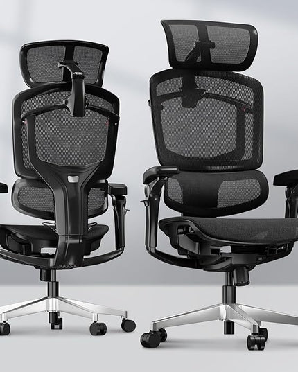 FLEXISPOT ErgoX-PRO Ergonomic Office Chair Black – AeroWeave 5.0 Mesh Seat, 5D Lumbar, 7D Armrests, 4D Headrest, 551LBS Capacity – Office, Gaming, Home