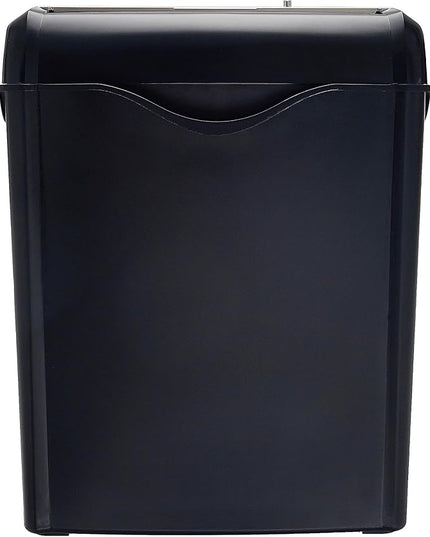 Amazon Basics 6 Sheet Cross Cut Paper and Credit Card Home Office Shredder with 3.8 Gallon Bin, Black