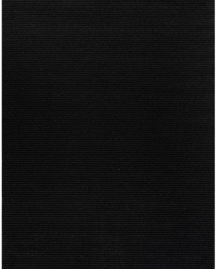 Beverly Rug Non-Slip Modern Runner Rug 2x5 Solid Traditional Rubber Backing Machine Washable Soft Thin Indoor Area Rugs for Living Room Stain Resistant Non Shedding Casual Carpet (2 x 5 Black)