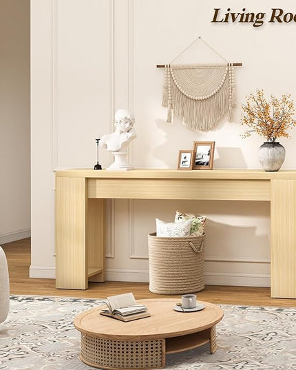 71" Extra Long Console Table Entry, Entrance, Behind Couch, Hallway, Foyer, Narrow Sofa Tables for Front Door