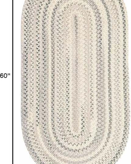 Capel American Heritage Shadow 3' 0" X 5' 0" Oval Braided Rug