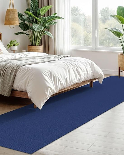 KOZYFLY Washable Runner Rug 2x10 ft Hallway Kitchen Runner Rugs with Rubber Backing Bobo Entryway Runner Indoor, Long Carpet Runners for Hall Kitchen Entryway, Royal Blue