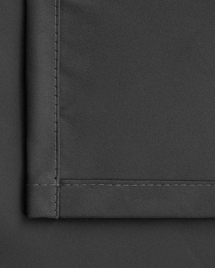 BGment Rod Pocket and Back Tab Blackout Curtains for Bedroom - Thermal Insulated Room Darkening Curtains for Living Room, 2 Window Curtain Panels (42 x 54 Inch, Dark Grey)
