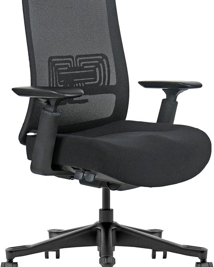 Mesh Office Chair – Ergonomic Office Chair with Lumbar Support, Adjustable 3D Arms & Soft Seat – Holds Up to 330lbs (Black)