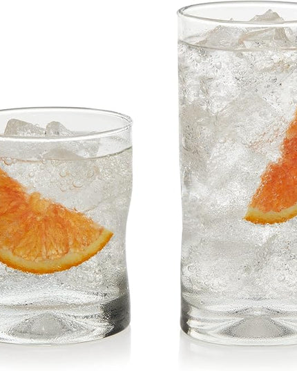 Libbey Impressions 16-Piece Tumbler and Rocks Glass Set