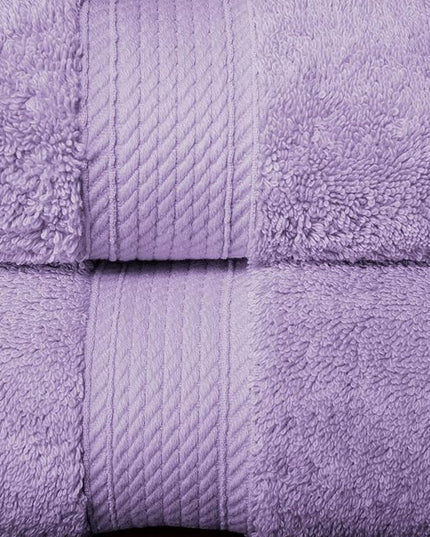 Superior Egyptian Cotton Pile 10 Piece Towel Set, Includes 2 Bath, 4 Hand, 4 Face Towels/Washcloths, Ultra Soft Luxury Towels, Thick Plush Essentials, Guest Bath, Spa, Hotel Bathroom, Purple