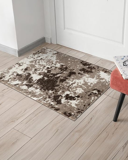 Keen Home Design Area Rugs - 2x3 Non-Shedding, Abstract Rugs for Kitchen, Living Room, Bedroom, Dining Room, Entryway - Size: 2' x 3', Multi
