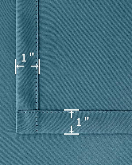 BGment Window Curtains for Bedroom - 84 Inch Rod Pocket and Back Tab Thermal Insulated Room Darkening Curtains for Living Room, 2 Curtain Panels (42 x 84 Inch, Steel Blue)
