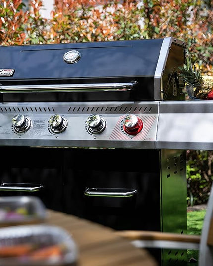 Royal Gourmet GA5404H 5-Burner Propane Gas Grill with Side Burner & Warming Rack, Outdoor BBQ Grill with 64,000 BTUs Output & 738 Sq. in. Cooking Area for Outdoor Barbecue, Black