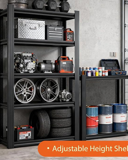 Heavy Duty Storage Shelves Unit, Adjustable Metal Garage Shelving,3500LBS Garage Storage Industrial Shelves,Storage Racks,Steel Shelf Suitable for Shop,Warehouse,Basement