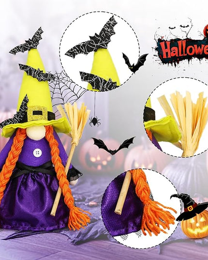 Lovinland Halloween Decorations - Halloween Decor - 3PCS Witch Plush Gnomes - Cute Hocus Pocus Decorations for Home, Indoor, Office, Table, Party Clearance