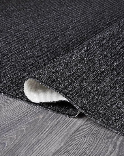 Beverly Rug Non-Slip Modern Runner Rug 2x10 Solid Traditional Rubber Backing Machine Washable Soft Thin Indoor Area Rugs for Living Room Stain Resistant Non Shedding Casual Carpet (2 x 10 Dark Gray)