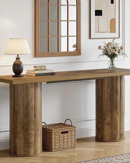 Tribesigns 70.86 Inch Long Sofa Console Table, Wooden Rectangular Entryway Table for Living Room, Entrance, Hallway, Foyer