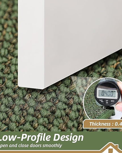 BEQHAUSE Dirt Trapper Door Mat 32" x 48", Non-Slip Washable Doormats Entrance Mat, Dirt Resistant and Absorbent Welcome Mat, Low Profile Floor Mats for Front Back Door and Entryway, Green