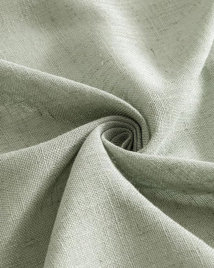 MIULEE Sage Linen Curtains 96 Inch Length 2 Panels for Bedroom Living Room,Green Soft Thick Linen Textured Window Drapes Semi Sheer Light Filtering Back Tab Rod Pocket Burlap Look Decor