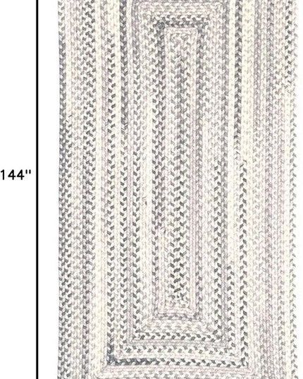 Capel American Heritage Shadow 9' 0" X 12' 0" Concentric Rectangle Braided Rug