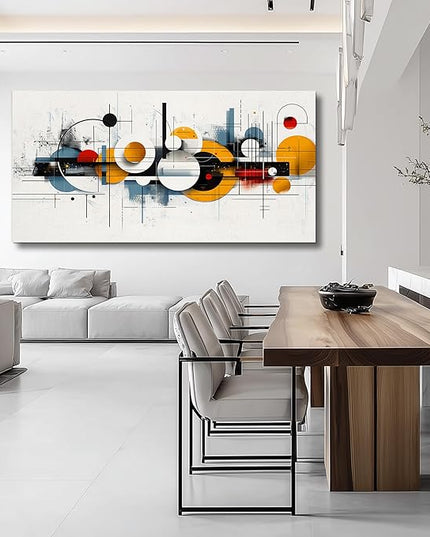FUHAIHUA Large Wall Decor For Living Room Canvas Wall Art For Office Wall Decorations For Bedroom Abstract Line Pictures Artwork Room Home Decor 24x48 In