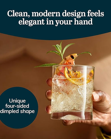 Libbey Impressions 16-Piece Tumbler and Rocks Glass Set